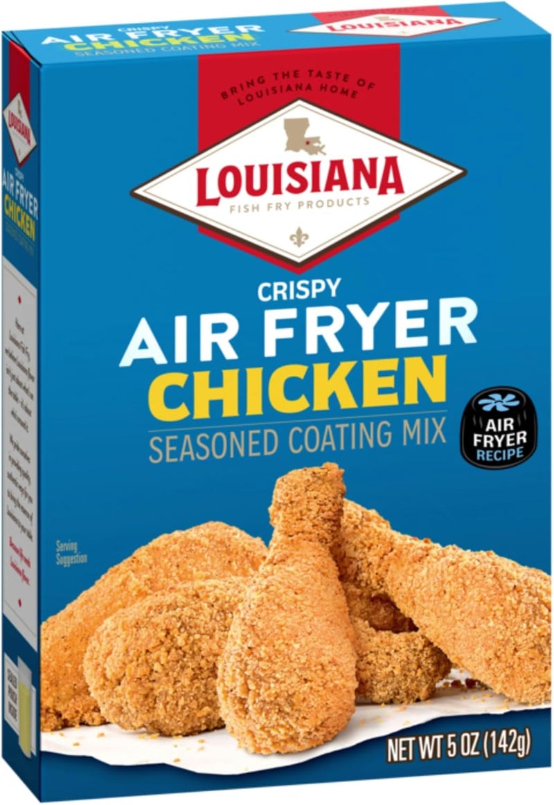 Louisiana Fish Fry Products Crispy Air Fryer Chicken Seasoned Coating Mix - 5 Oz - Image 1